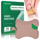 AOSORW Natural Herbal Knee & Joint Heat Patches – 30 Count Wormwood Patches for Bone-on-Bone Support – Soothing Muscle & Bone Relief for Back, Neck, Shoulders, and Feet