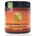 Taspen's Organics Magnesium No More Aches Cayenne Relief Cream – Pain, Tension & Nerve Comfort – Muscle Relief – Warming with Cayenne, Ginger, Arnica & St. John's Wort – Topical Fast Relief (4 oz)