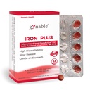 Gentle Iron Supplement for Women Anemia: Slow Release Iron Pills Clinically Shown to Support Iron for Prenatal Pregnant Patented SunActive Tech, with Folic Acid, B12, Vitamin C & B6, 18 mg, 20 Tablets