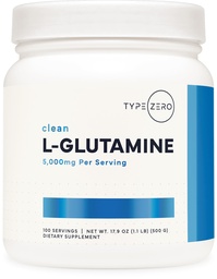Typ Zero Proszek L- glutaminy (500G) 3- Miesiące dostawy Czysty suplement L- glutaminy - Wegan, Bez glutenu, Nie Wypełniacze