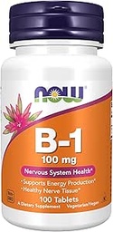 Teraz żywność Witamina B-1 (Tiamina) 100mg, 100 tabletek (Opakowanie po 2)