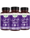 Nested Naturals Luna Herbal Sleep Supplement with Melatonin, Valerian Root, Rumianek 124; 180 Kapsułki wegańskie (3- Pack) - 60 Kapsułek na butelkę