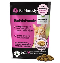 Kot Multivitamin Chews - Kot Treats for Health + Immune, Joint Support, Skóra & Coat, i trawienie - Omega 3, Lizyna i Probiotyki dla kotów, Witaminy dla kotów - Kurczak (90- Day Supply)