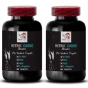 Nitric oxide supplements for men - NITRIC OXIDE BOOSTER - L-Arginine, Strength formula, Energy support, Training focus, Endurance formula, Power mix, Muscle support, Exercise energy 2 Bottle 120 Tabs