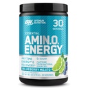 Optimum Nutrition Amino Energy - Wstępne ćwiczenia z zielonej herbaty, BCAA, Amino Acids, Keto Friendly, Green Coffee Extract, Energy Powder - Blueberry Mojito, 30 Servings (Packaging May Vary)