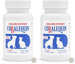 Nutramax Laboratories Cobalequin B12 Supplement for Cats and Small Dogs, 45 Count (Pack of 2)