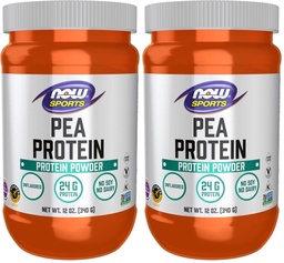 Teraz sport Nutrition, Pea Protein 24 g, Łatwe spożywanie, Unflavored Proszek, 12-unce (Opakowanie 2)