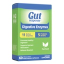 Enzymy trawienne, Wspomaganie trawienne, Relieves Bloating, 5 Struny probiotyczne, 11 Aktywne enzymy, 60 Kapsułki