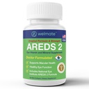 WELMATE - AREDS 2 (60 Servings) - Eye Vitamin and Mineral Supplement - Vitamin C, Zinc, Lutein, Zeaxanthin - Macular Health - Doctor Formulated & Tested - Eye Care - Gluten Free - 120 Mini Softgels