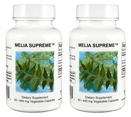 Supreme Nutrition Melia Supreme, 60 Czysty proszek Neem Leaf Kapsułki wegetariańskie (Opakowanie 2)