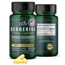 Oliv Pure Berberine Supplement Kapsułki - Berberine HCI 1000mg - Naturalne Wsparcie Metaboliczne z 200mg Bitter Melon Fruit Extract i 50mg Banaba Leaf - 2 Kapsułki wegetariańskie Daily (30 Servings)