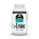 Źródło Naturals L- Lysine Free Form, 1000 mg - Acid Acid Supplement Supports Energy Formation & Collagen - 200 Tablets