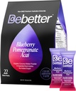 BeBetter Organic Electrolytes Pakiety proszkowe 124; Electrolyte Drink Mix 124; Organic Coconut Water Agregat 124; No Fative Flavors 124; Sugar Free Hydration Pakiety do nawadniania 124; Non-GMO Equipment 124; 22 Sticks (Blueberry, Pomegranat, ACAI)