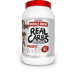 Rich Piana 5% Nutrition Real Carbs + Protein | Clean Mass Gainer Protein Powder | Real Food Carbohydrate Fuel for Pre Workout/Post-Workout Recovery Meal | 3.2 lb, 20 Servings (Chocolate)