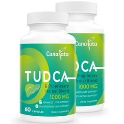 TUDCA Liver Supplements 1000mg - 120 Vegan kapsułki, TUDCA Bile Salts with Milk Thistle Herbal Blend Formuła do czyszczenia i naprawy wątroby