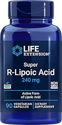 Life Extension Super R Kwas lipowy 240mg, 90 Kapsułki, Wegetarianin