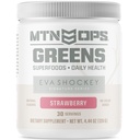 MTN OPS Eva Shockey Signature Series Super Zielone Organiczne Super Foods Proszek, Truskawka, 30 Służenia, Truskawka, 4.4 Ounce