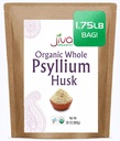 Jiva Organics Whole Psyllium Husk (Isabgol) 1.75 LB (28 Oz) Jumbo Bag - Nie-GMO, Unflavored - Keto Friendly, Solvable Fiber