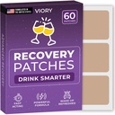 Łaty odzyskiwania 60 Pack - Wake Up Refreshed & Energized with Our 100% Natural Ingredients Patch for Party - Przyjazne chude i wodoodporne - Zastosuj przed piciem - Wzmocniona formuła poranna