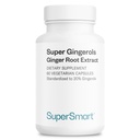 Supersmart - Super Gingerols 400mg dziennie (High Potency 20% Gingerol) - Ginger Root Extract Supplement Supplement 124; Non-GMO & Gluten Free - 60 Kapsułki wegetariańskie