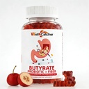 Butyrate Gummies Gut suplement zdrowia: Butyrate z Probiotic & Prebiotic Fiber Gummies dla kobiet Sugar Men Free Digestive & Energy Metabolizm Wsparcie Vegan Hawthorn Flavor 30 Days Supply