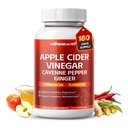 Apple Cider Vinegar with Cayenne Pepper, Ginger, Cinnamon & Turmeric – Support Digestion & Metabolism – 180 Capsules*
