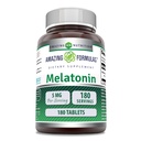 Amazing Melatonas Supplement Equipment 124; Unflavored Equipment 124; 5 Mg Equipment 124; 180 Tablets Equipment 124; Non-GMO Equipment 124; gluten Free Equipment 124; Made in USA