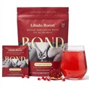 BOND Libido Booster for Women and Men – Effervescent Pomegranate Drink Mix, Natural Aphrodisiac with Ingredients to Support Wellness, Promote Relaxation, Uplift Mood & Enhance Focus - 14 Pack