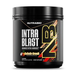 NutraBio Intra Blast Bcaa Proszek suplement aminokwasowy, Electrolyte & Hydration Blend, Intra, Pre Workout & Odzysk mięśni, 20g Eaa Acids Proszek, 5g Glutamina- New York Punch, 30 Serving