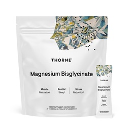 THORNE - Magnesium Bisglycinate - Powdered Magnesium Formula - Supports Restful Sleep, Muscle Relaxation, Heart Health & Metabolism* - NSF Certified for Sport - Gluten, Dairy & Soy-Free - 30 Servings