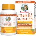 MaryRuth Organics Witamina D3 Gummies Gummies 124; 2 Miesiące Dostawy 124; Dorośli i Dzieci Witamina D Gummy Gummy 124; Suplement immunologiczny D3 1000IU dla Bone Health & Muscle Function 124; Wegan 124; Non-GMO Gummy 124; Gluten wolny 124; 60
