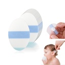 100 peices Self-Adhesive Waterproof Patches with Absorbent Cotton Pads,for Ear/Injury Care/Shower/Water Sport, Silicone Gel or PU Material,Breathable Bandage Protective Patch (Silicone Gel, 100pcs)