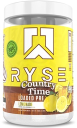 RYSE załadowany przed treningiem proszku - Lemoniada Country Time - Codzienne wstępne treningi dla mężczyzn i kobiet z 325mg kofeiny, Beta Alanine i Citruline dla pomp, Focus i energii - 30 Służenia