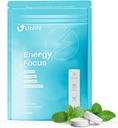 UPLIFE Energy and Focus Gum 90 Pcs – Made in USA – Nootropic Natural Caffeine Gum Coffee Alternative - Organic Gum with 40mg Caffeine + 80mg L-Theanine + B3 & B12 - Suger Free - Peppermint Flavor