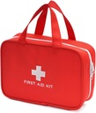 Compact Puste zestaw pierwszej pomocy Zestaw awaryjny urazówki medyczne Pouch Travel Medicine Organizer Bag for Home, Kemping, Podróżowanie, Samochód (czerwony)