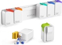 Cotygodniowe Pill Organizator, Bardzo duże Pill Box, Usuwalne Codzienne Pill Case, Daily Pill Container 7 Dzień wodoodporny, Stickable Medicine Holder Witamina Case dla starszych, Pacjenci artrtyczni, Dzieci