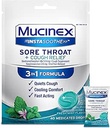 Mucinex Instasoothe Sore Throat + Cough Relief Alpine Herbs & Mint Flavor, Szybkie aktorstwo, Cooling Comfort, Potężny ból gardła Ural Reliever, 40 krople lecznicze