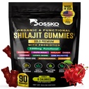 3200 MG Pure Himalayan Shilajit Gummies Organic for Men & Women with Probiotics & Magnez Ashwagnadha Chaga Turmeric Fulvic Acid 105 + Trace Minerals I Vegan Non-GMO I Lab Tested I 90 Count