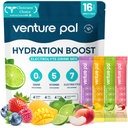 Penture Pal Sugar Free Electrolyte Puder Pakiety - Płynne codziennie IV Pakiety nawadniania 124; Electrolytes Drink Mix z 5 Witaminy i 7 Elektrolity 124; Keto Friendly 124; Non-GMO Equipment 124; Certified Vegan Equipment 124; 16 Sticks
