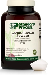 Standard Process - Wapnia Lactate Powder - Bone Health & Immune Support - Wapnia Magnezu Suplement do kości Siła & Zdrowie krwi - Non-Dairy, Non-Soy & Gluten- Free - 12 oz