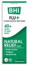 BHI Flu + Cold Multi- Symptom Relief Natural Safe Non-Drowsy Remedy 11 Ukierunkowane Homeopatyczne Aktywne składniki dla ciała Aches, Zmęczenie, Dreszcze i ból głowy - 100 Tabletki
