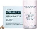 Skin & Stress Relief Zestaw 124; Cortisol Health & Anti-Aging Suplementy z Ashwagandha, Kwas hialuronowy, Ceramidy, Biotyna i przeciwutleniacze 124; Spokojne, Wsparcie skóry i włosów