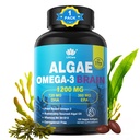Omega 3 Fish Oil Softgels with DHA 720mg EPA 360mg, Vegan Algae Science 2: 1 Stosunek dla mózgu, roślin oparte na zrównoważonym sourced Omega 3 Suplement, alternatywa oleju rybnego 1200mg, No Fish Taste, 120Cts