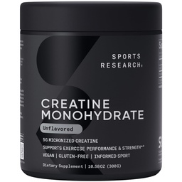 Badania sportowe Monowodzian kreatury - Zysk Lean Muscle, Poprawa wydajności i siły i wsparcia Trening Recovery - 5 g Stworzenie zmikronizowane - 10.58 oz