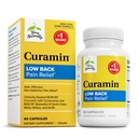 Terry Naturally Curamin Low Back Pain Relief - 60 Capsules - with Curcumin, Boswellia & DLPA - Non-GMO, Vegan, Gluten Free - 20 Total Servings