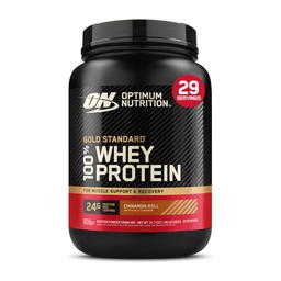 Optimum Nutrition New Flavor Gold Standard 100% Proszek z białka serwatki, Cynamon Roll, 2 Funt (Opakowanie po 1) (Opakowanie może Wary)