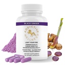 Addictive Wellness Black Ginger kapsułki 450mg, Kaempferia Parviflora Suplement do wspierania energii, Metabolizm, Endurance & Performance, Thai Black Ginger for Men, Wegan & Paleo, 100 Count