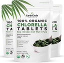Organiczne tabletki Chlorella 400 Hrabia 124; Wysoka potencja Superfood 124; Chlorofil Pigułki od 100% Czysty zielony Algae 124; Złamana ściana komórkowa dla maksymalnej absorpcji 124; Wegan, Kosher, Non-GMO 124; 4 Table dziennie (3-Pack)