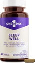 One A Day Sleep Supplements - Suplementy snu dla dorosłych, Wsparcie snu z Passionflower i Melatonin, Wsparcie snu ze snu Dobrze, 30 Kapsułki