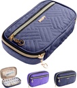 BAGSFY Pill Organizator Case 2 razy w ciągu dnia - Cotygodniowy organizator medycyny Travel Pill Box z usuwalnym 7 dniowy pojemnik na lek Case Catainer dla oleju rybnego, Witamina, Suplement
